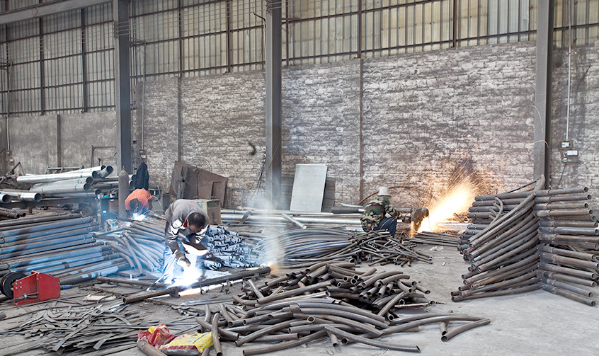 焊接打磨車(chē)間