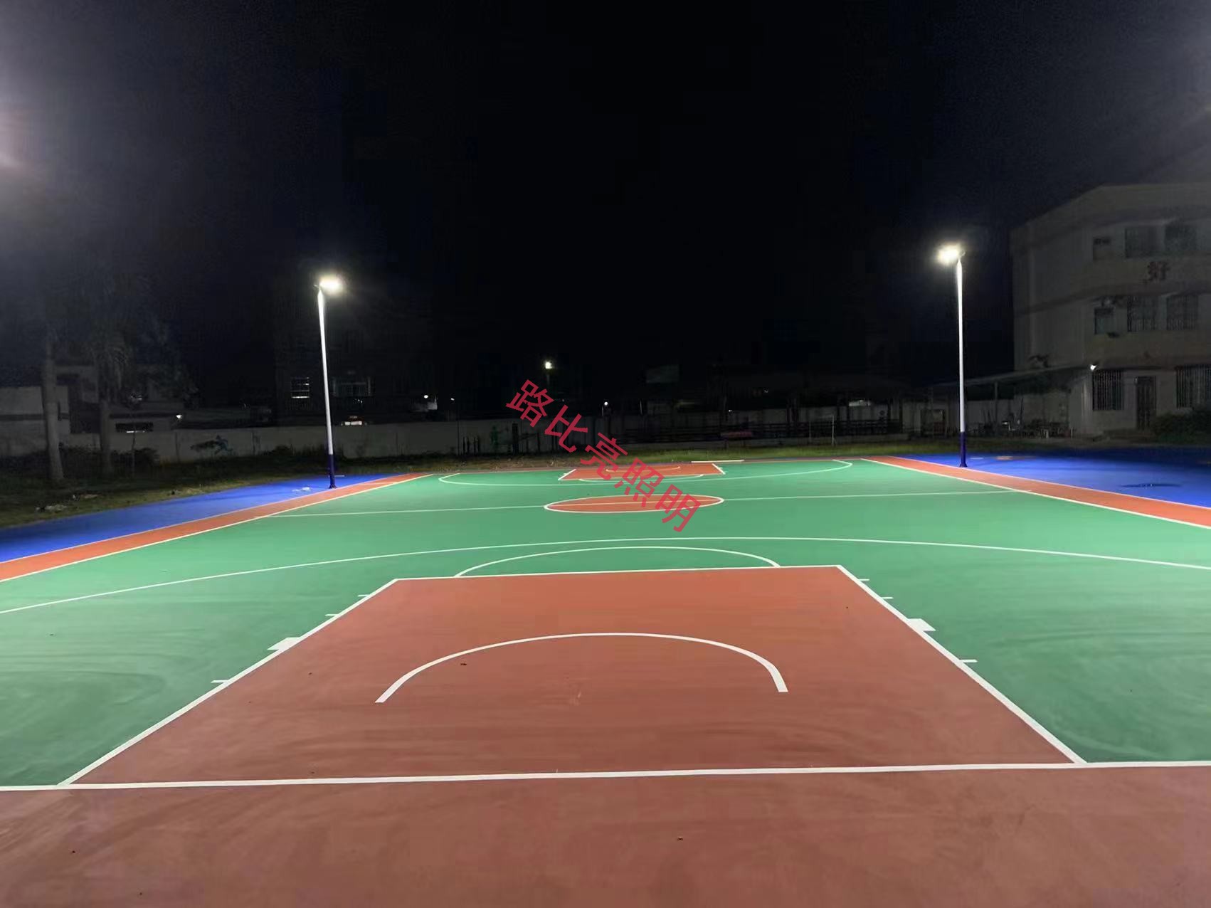 云浮市高村鎮(zhèn)佛洞小學(xué)球場(chǎng)燈工程案例