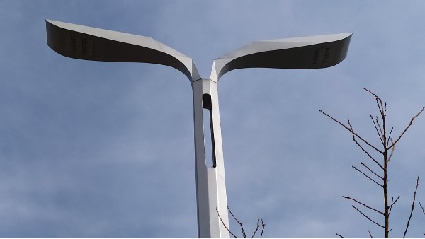 2024新款LED雙臂路燈，外觀簡約大氣