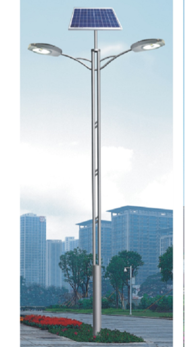 LED雙桿太陽(yáng)能道路燈