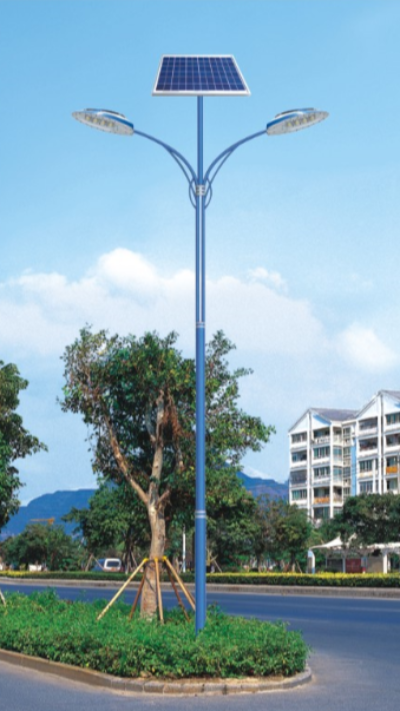 園林雙桿太陽能道路燈